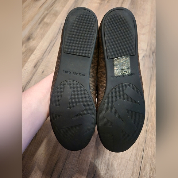 Michael Michael Kors Sutton Moc PVC Almond Toe, Brown/Black, Size 8 - Picture 6 of 6